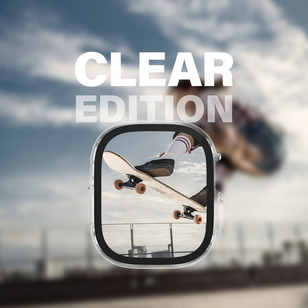 PanzerGlass Apple Watch Ultra 1/2 (49 mm) Snappie Full Body Slim Cover + innebygd skjermbeskytter - Gjennomsiktig