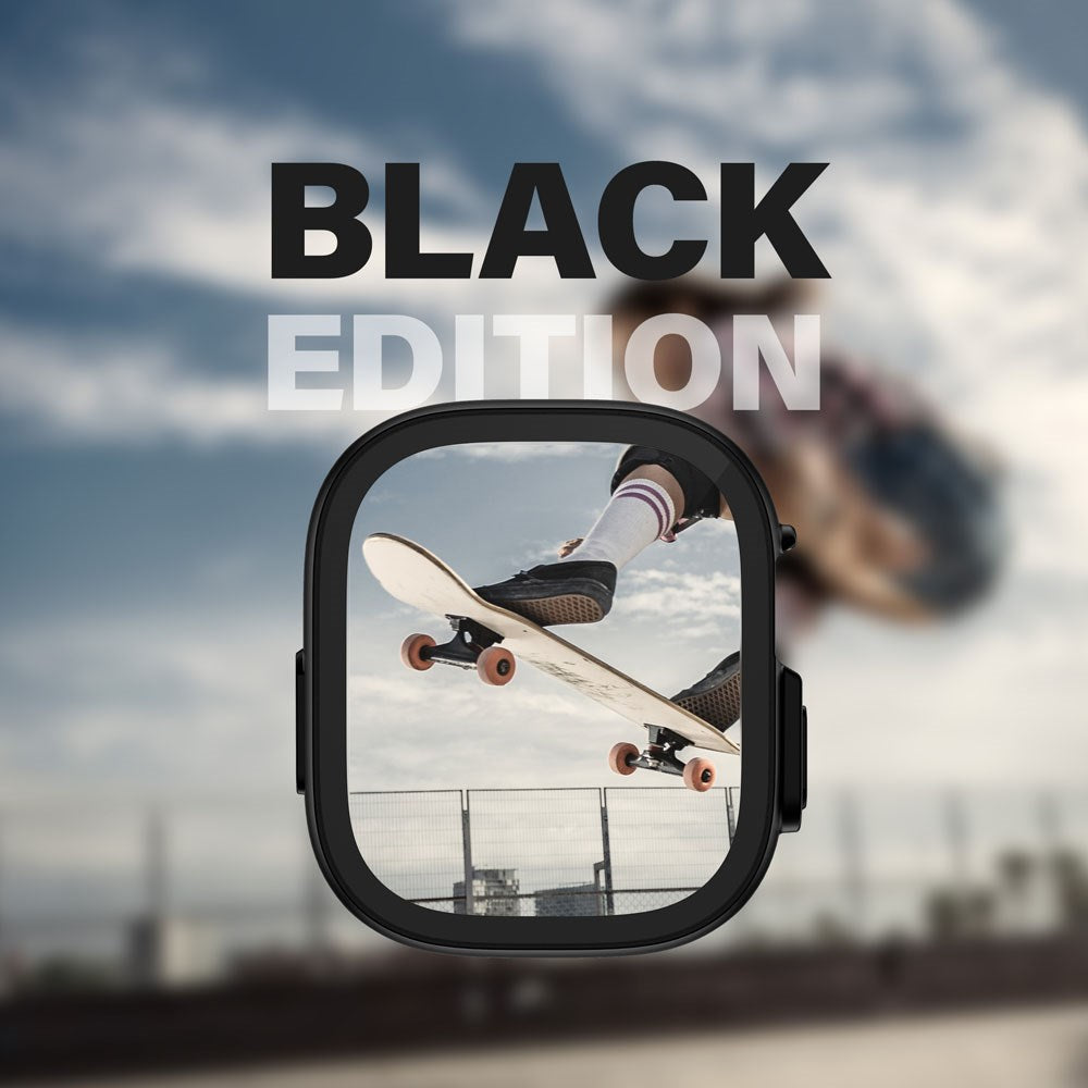 PanzerGlass Apple Watch Ultra 1/2 (49 mm) Snappie Full Body Slim Cover + innebygd skjermbeskytter - svart