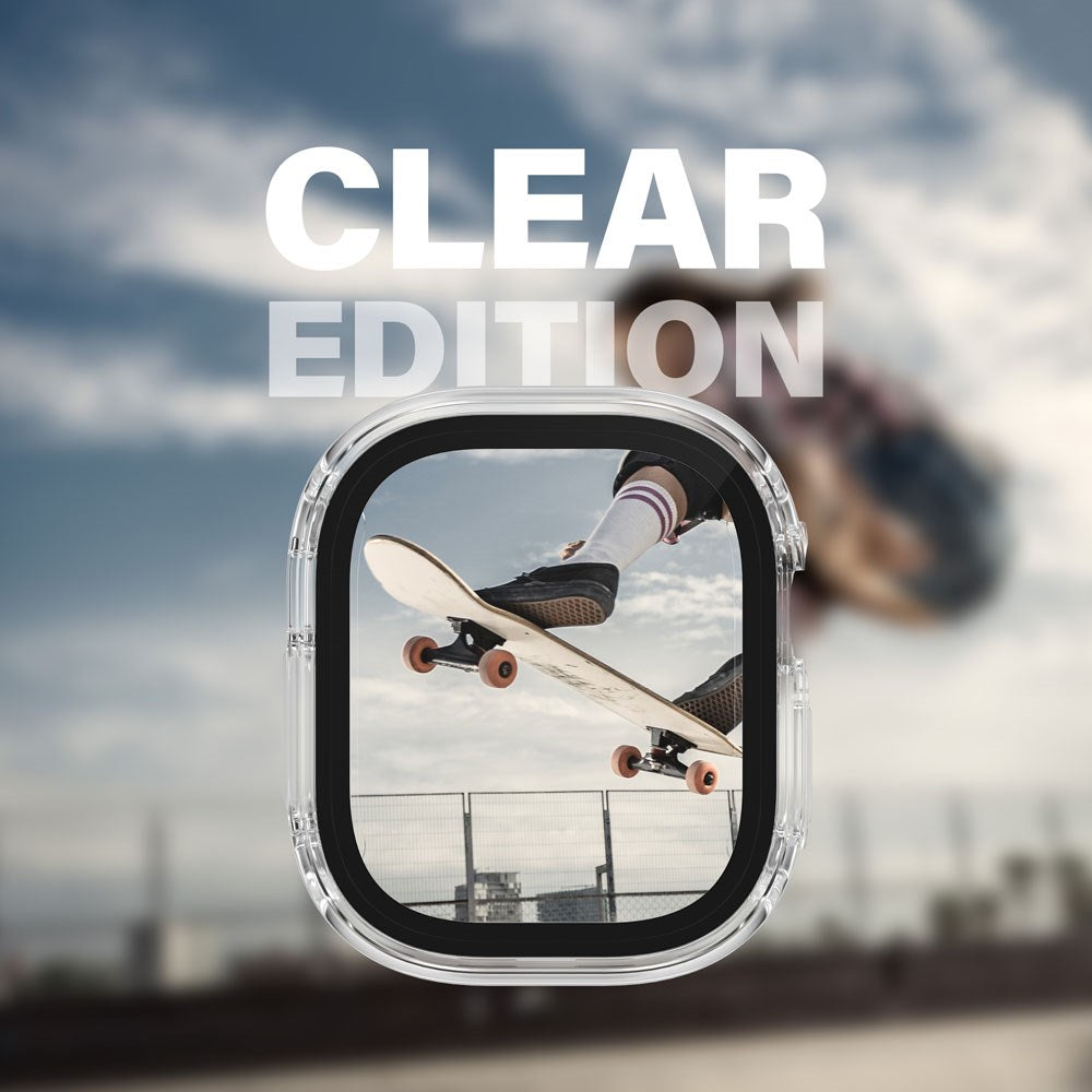 PanzerGlass Apple Watch Ultra 3/2/1 (49mm) Snappie Full Body Cover + Indbygget Skærmbeskyttelse - Transparent