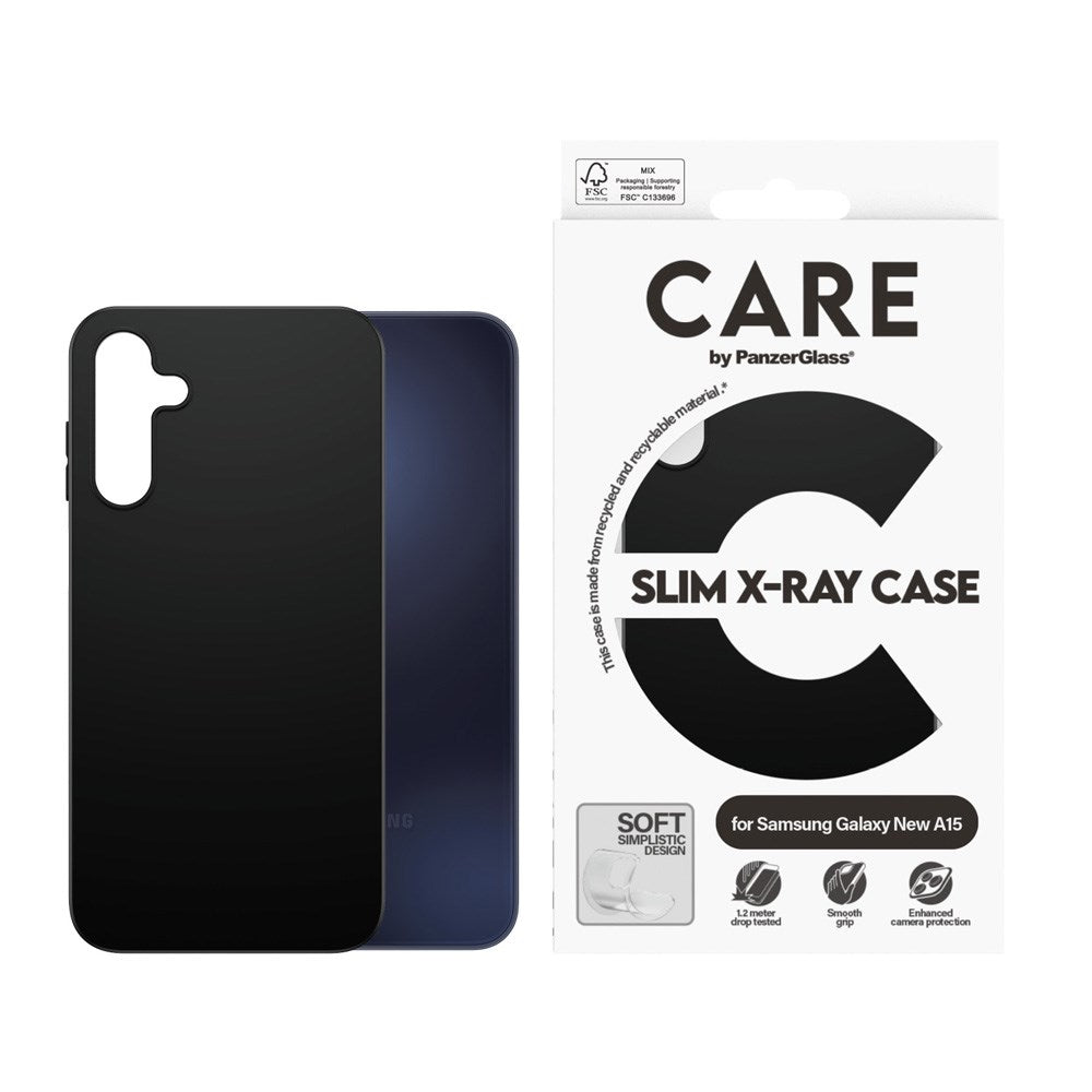 CARE by PanzerGlass Samsung Galaxy A16 FASHION X-Ray Soft Basic Bakdeksel - Svart