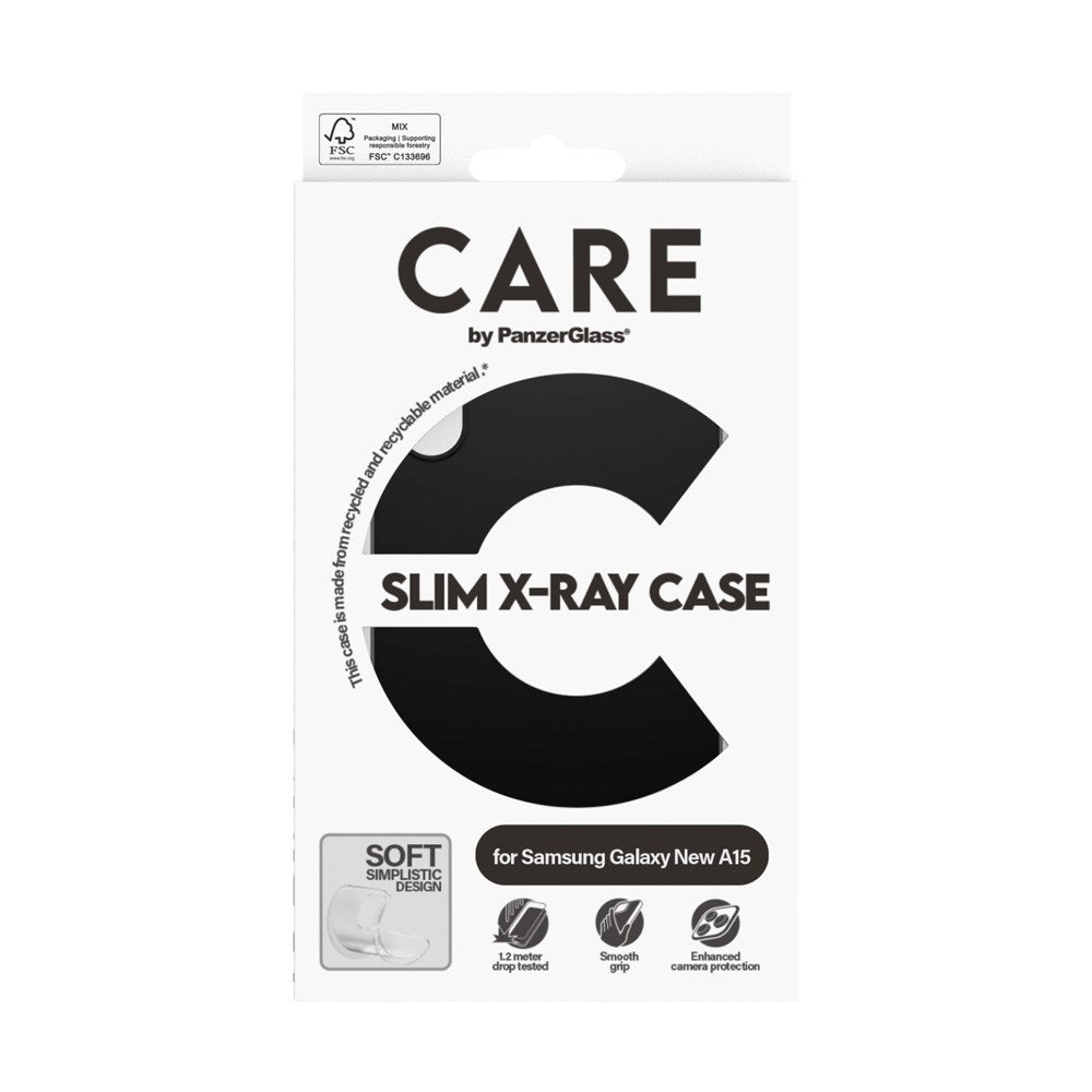 CARE by PanzerGlass Samsung Galaxy A16 FASHION X-Ray Soft Basic Bakdeksel - Svart