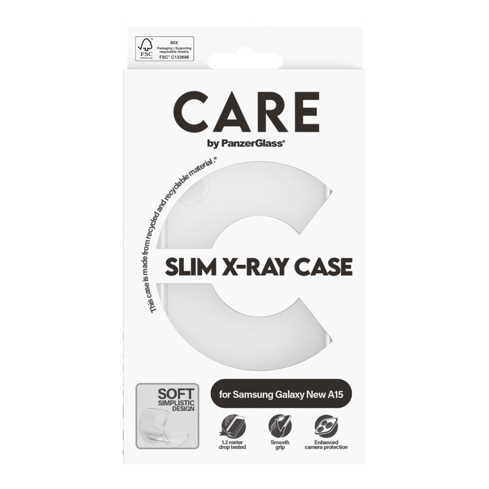 CARE by PanzerGlass Samsung Galaxy A16 FASHION X-Ray Soft Basic Bakdeksel - Gjennomsiktig