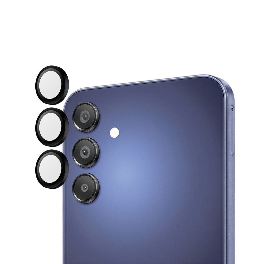 Samsung Galaxy A16 PanzerGlass bøyler - Kamerabeskyttelse - Gjennomsiktig / Svart