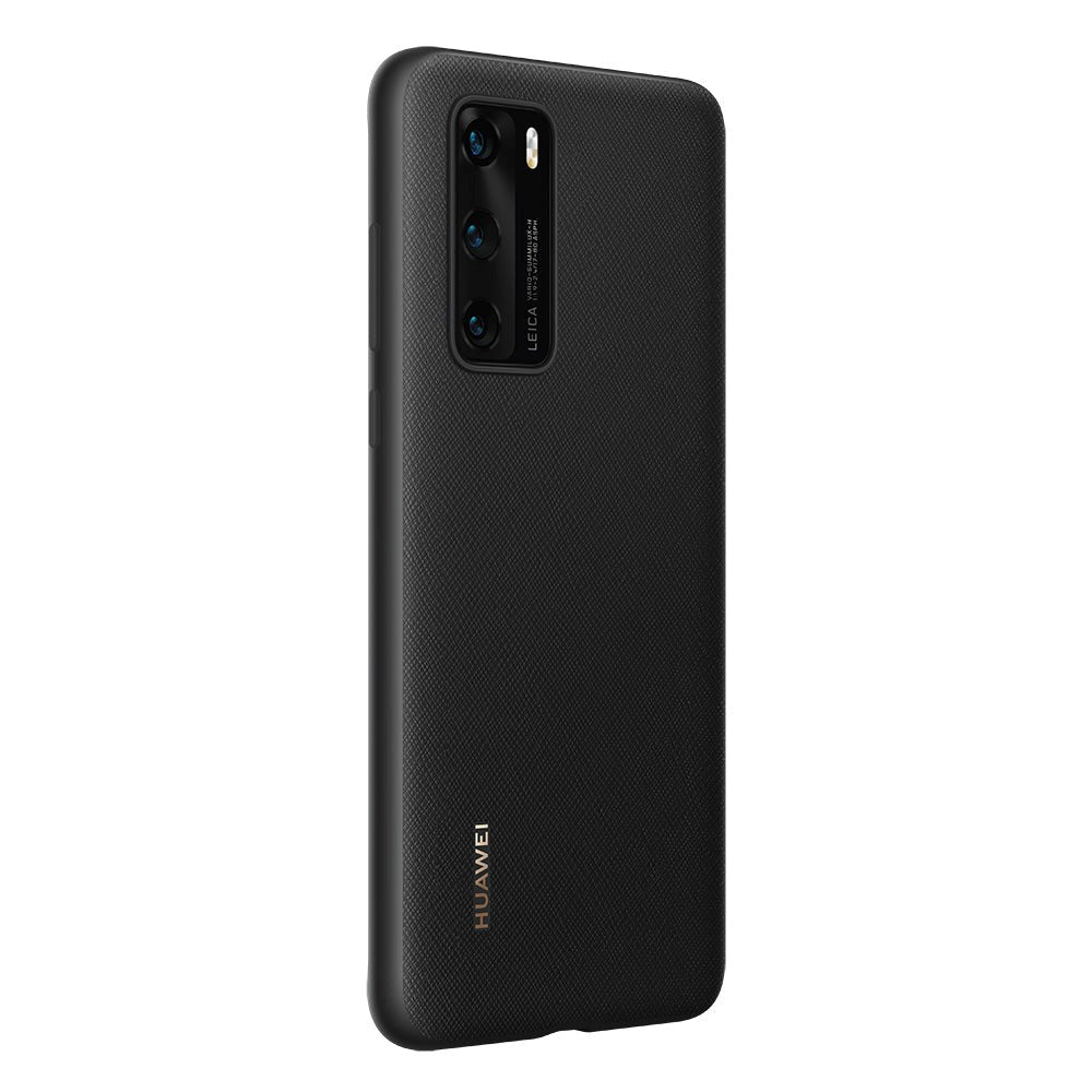 Originalt Huawei P40 PU deksel - Svart