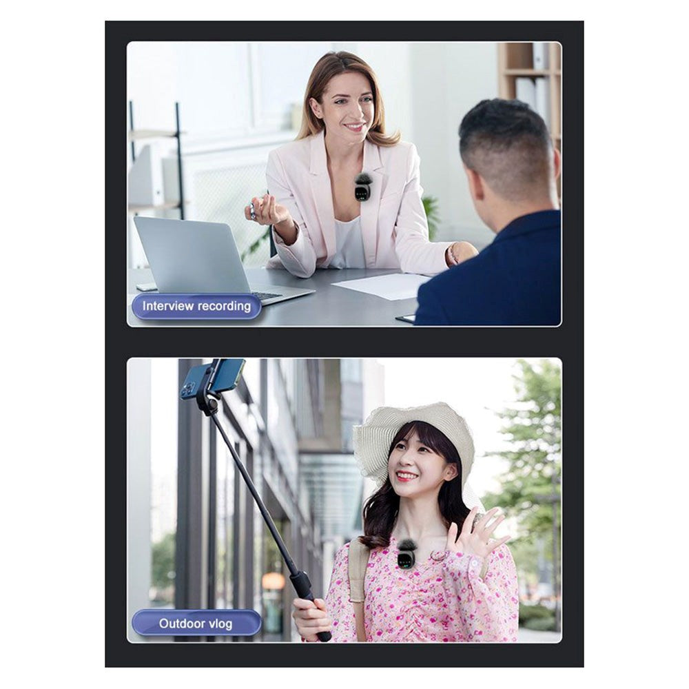 Lippa Pro 2nd trådløs mikrofon m. USB-C – svart (DEMO)