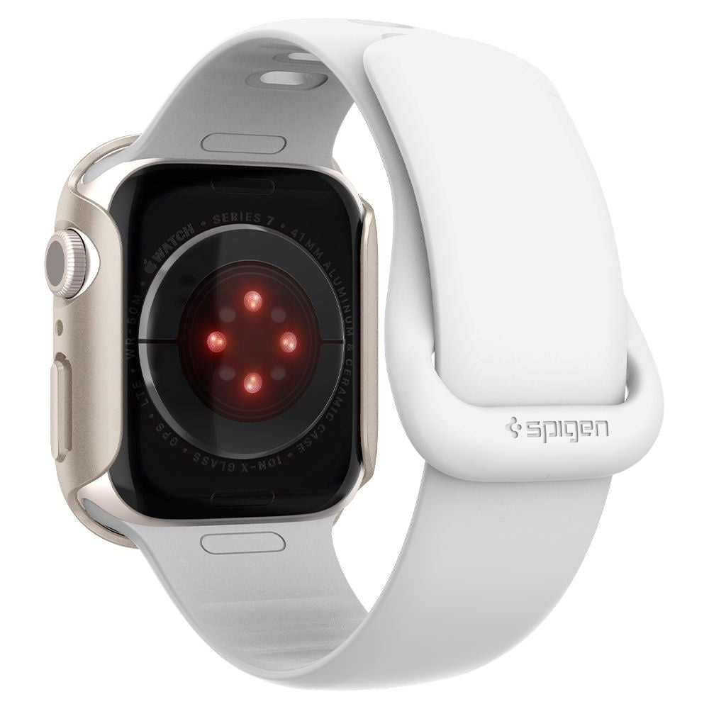 Spigen Thin Fit Apple Watch 9/8/7 (41 mm) deksel - Starlight