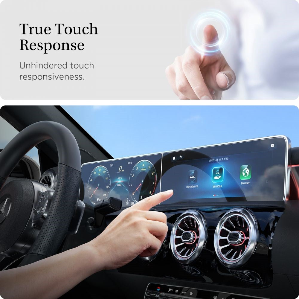 Mercedes A-Klasse (2020 / 2021) Spigen EZ skjermbeskytter for skjerm og berøringsskjerm - Gjennomsiktig