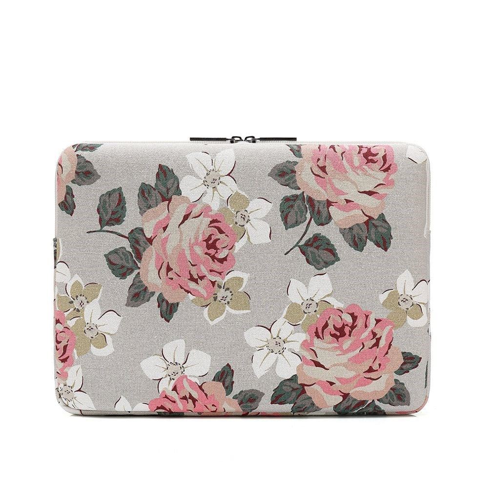 Canvaslife Flower Sleeve For MacBook 13" / PC 13" (35 x 25 cm) - Lett