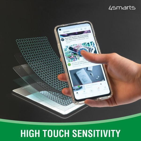 iPhone SE (2022/2020) / 8/7 4smarts Second Glass X-Pro klart herdet glass m. Monteringsramme - Case Friendly - Gjennomsiktig