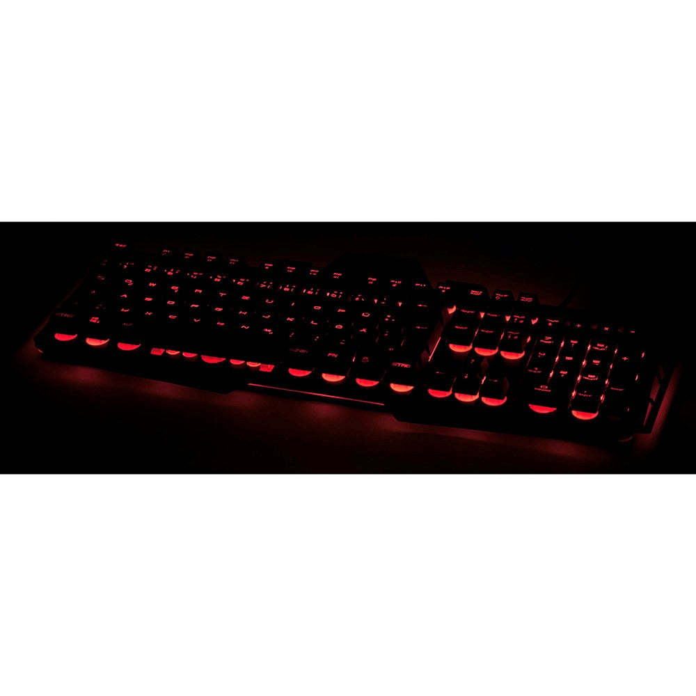 uRage Cyberboard Gaming Keyboard m. RGB Lighting - Nordic Keyboard Layout - Svart