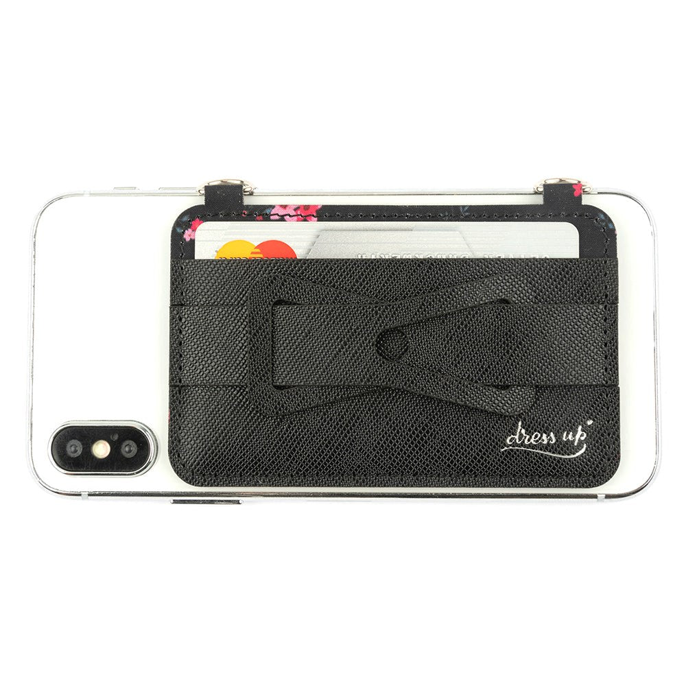 4Smarts DressUP Mobilholder m. Nøkkelbånd & kortholder - blomster