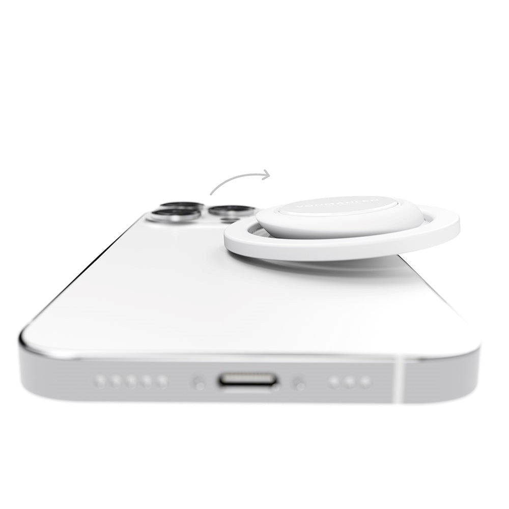 VONMÄHLEN Backflip Mag - Magnetisk telefongrep - MagSafe-kompatibel - Hvit
