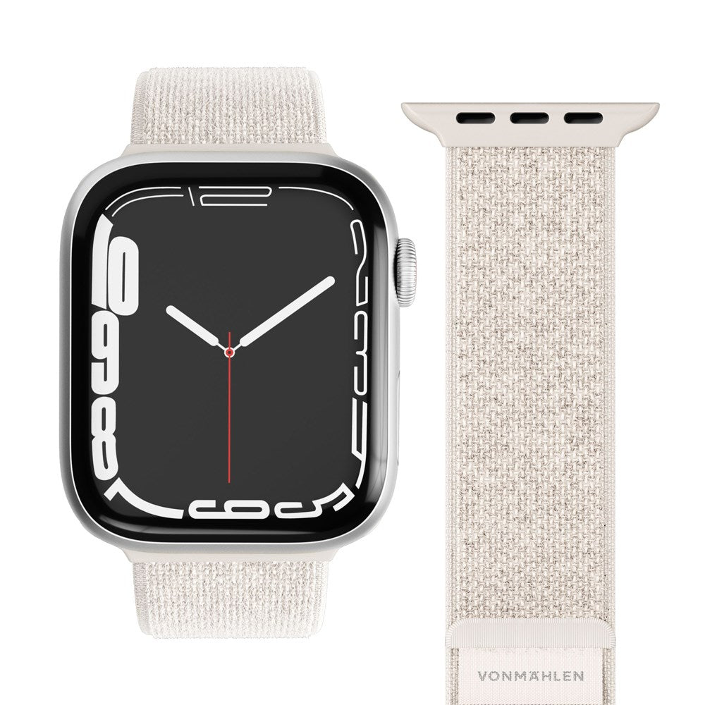 Apple Watch (42/44/45/46/SE/49mm) Vonmählen Fitness Loop 2 Nylon Urrem - Grå