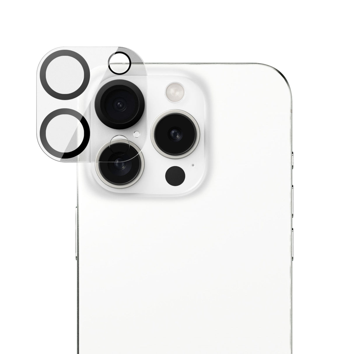 iPhone 16 Pro Vonmählen Kameralinse Beskyttelsesglass - Gjennomsiktig / Svart