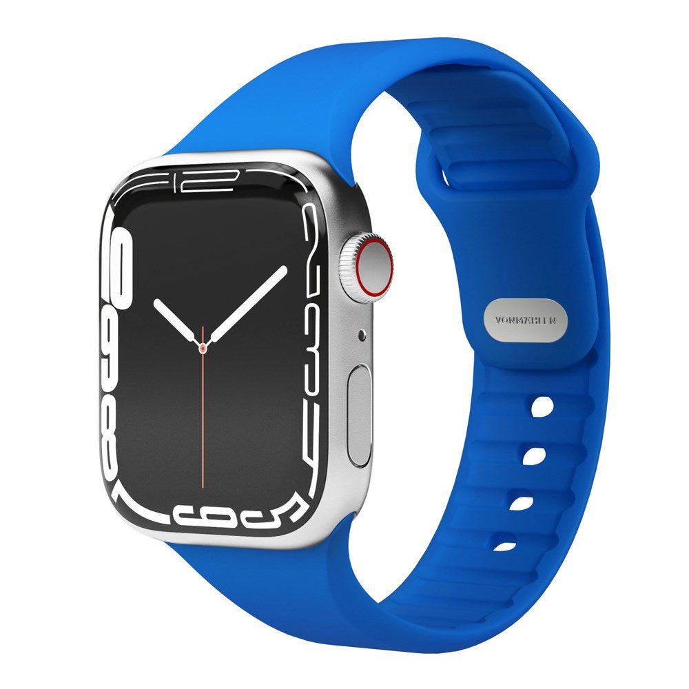 Vonmählen Apple Watch (42/44/SE/45/46/49 mm) Classic Band 2 Resirkulert silikonstropp - blå