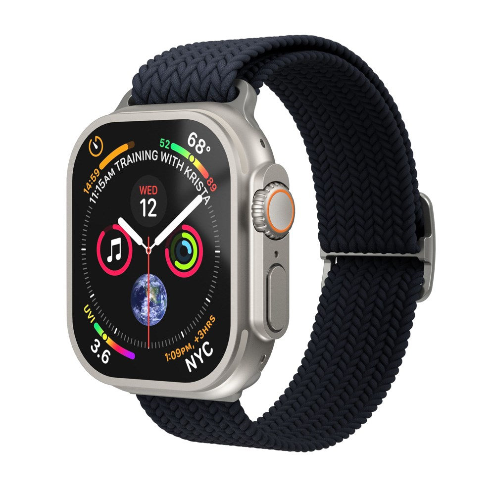 Vonmählen Apple Watch (42/44/45/SE/46/49 mm) vevd løkke i nylonklokkerem - marine