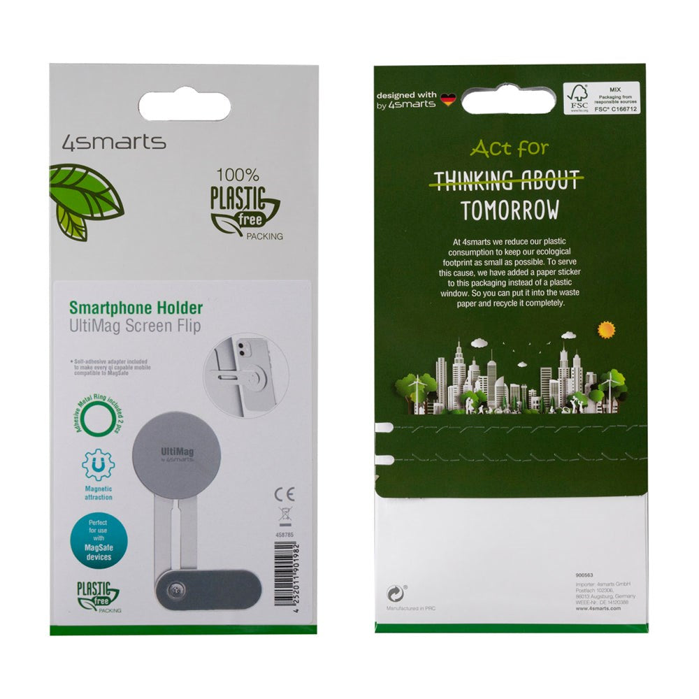 4Smarts UltiMag mobilholder for bærbar/PC - MagSafe-kompatibel - Sølv