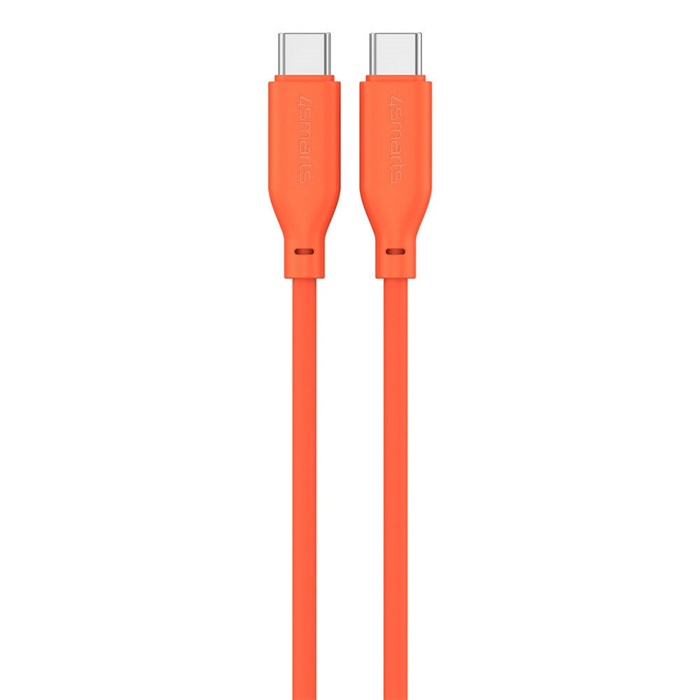 4smarts High Flex USB-C til USB-C-kabel 60W - 1,5 meter - oransje