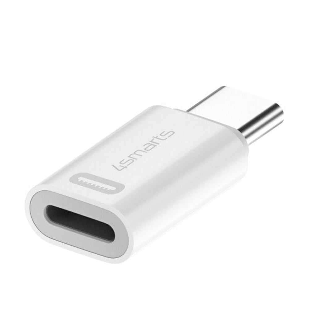 4Smarts Lightning til USB-C-adapter - 2 stk. - Hvit
