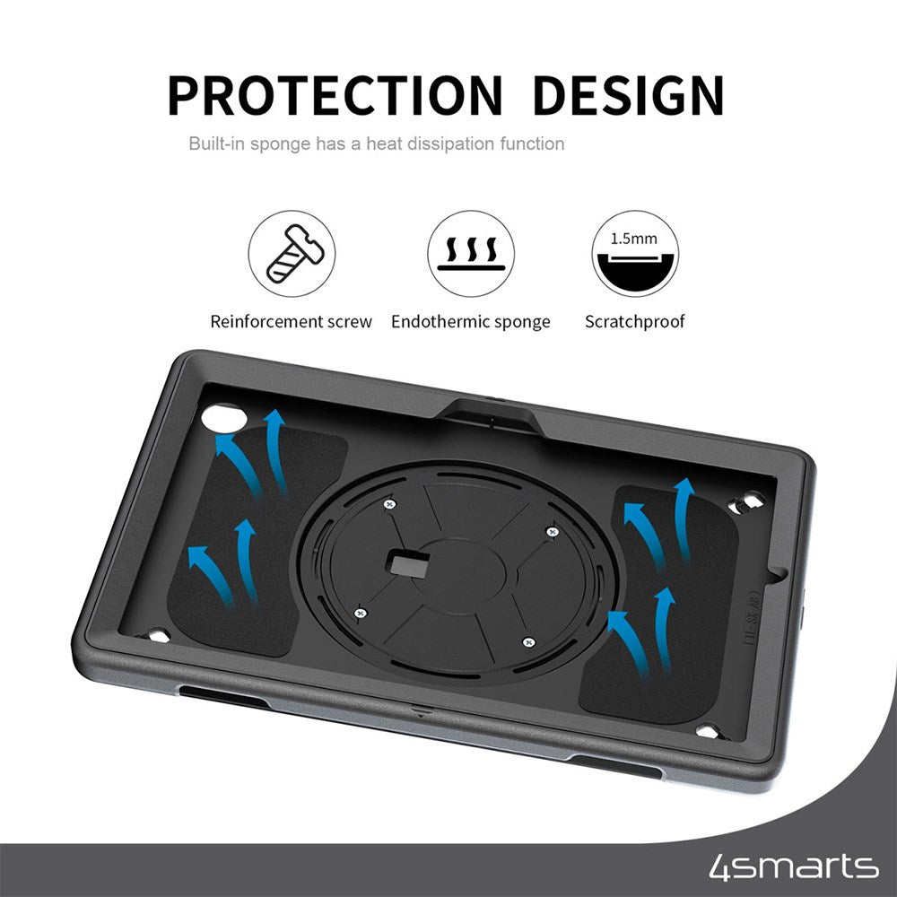 Samsung Galaxy Tab S9 FE 4smarts Robust nettbrettdeksel GRIP - Svart