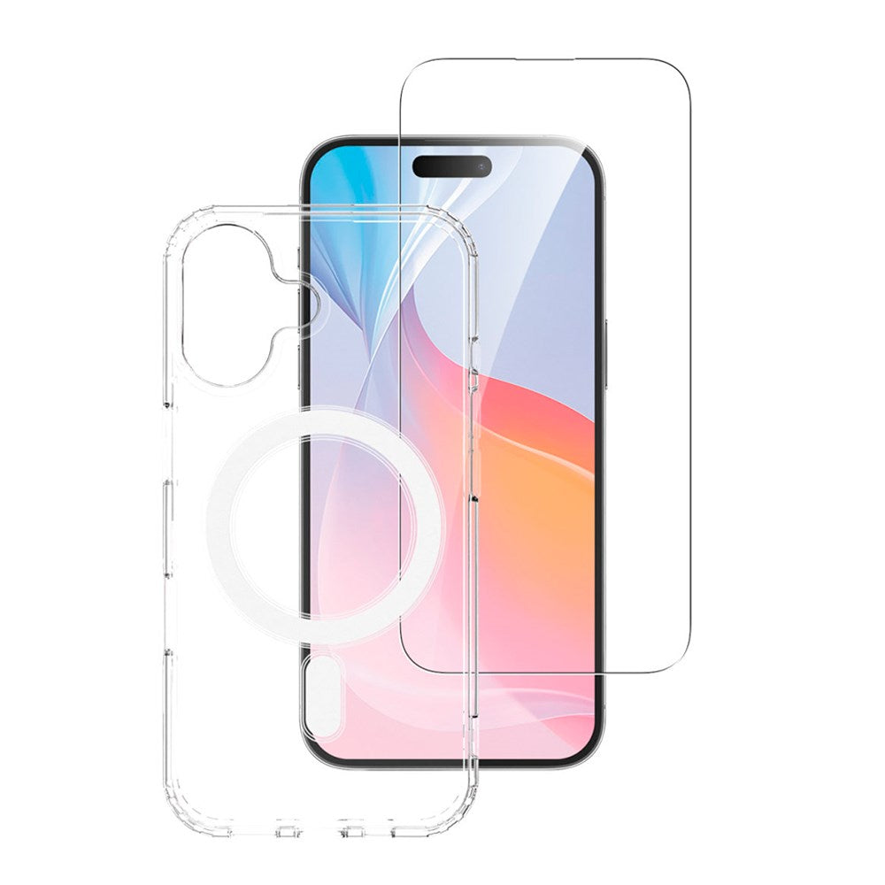iPhone 16 4smarts 360° Premium beskyttelsessett (MagSafe bakdeksel + skjermbeskytter)