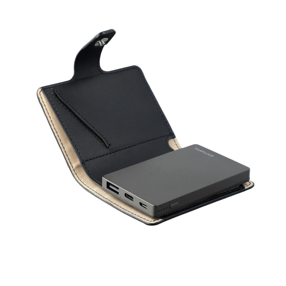 4Smarts - PowerBank Lommebok 3000 mAh - Svart
