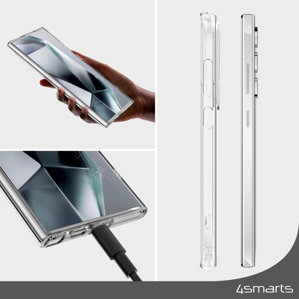 4Smarts 360° Protection Set m. Cover & Skærmbeskyttelsesglas - Samsung Galaxy S25 Ultra - Gennemsigtig
