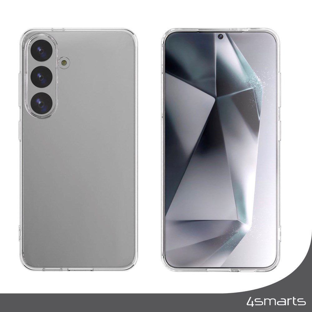 4Smarts 360° beskyttelsessett m. Deksel og skjermbeskytter - Samsung Galaxy S25 - Gjennomsiktig