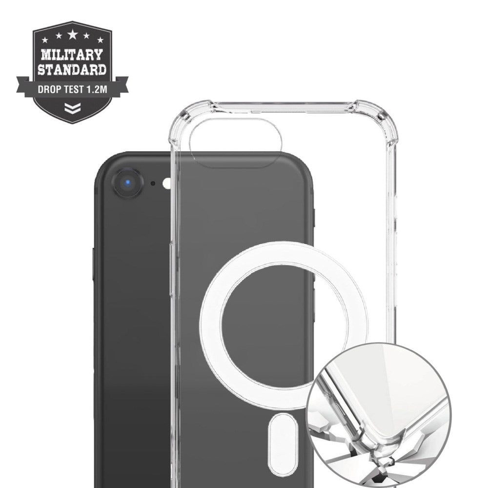 4smarts - iPhone 16e Ibiza Hybrid-deksel - MagSafe-kompatibel - Gjennomsiktig