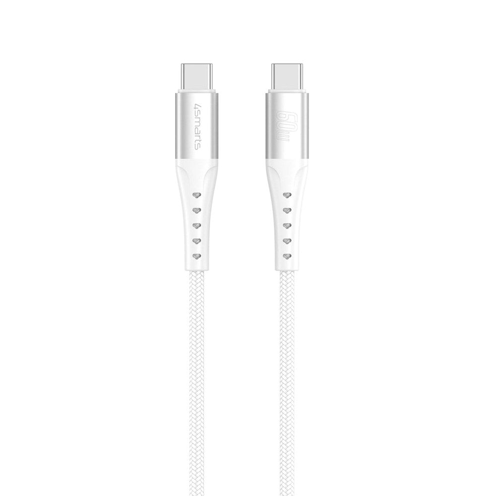 4smarts - USB-C til USB-C Kabel 60W - 1.5 m - Hvid