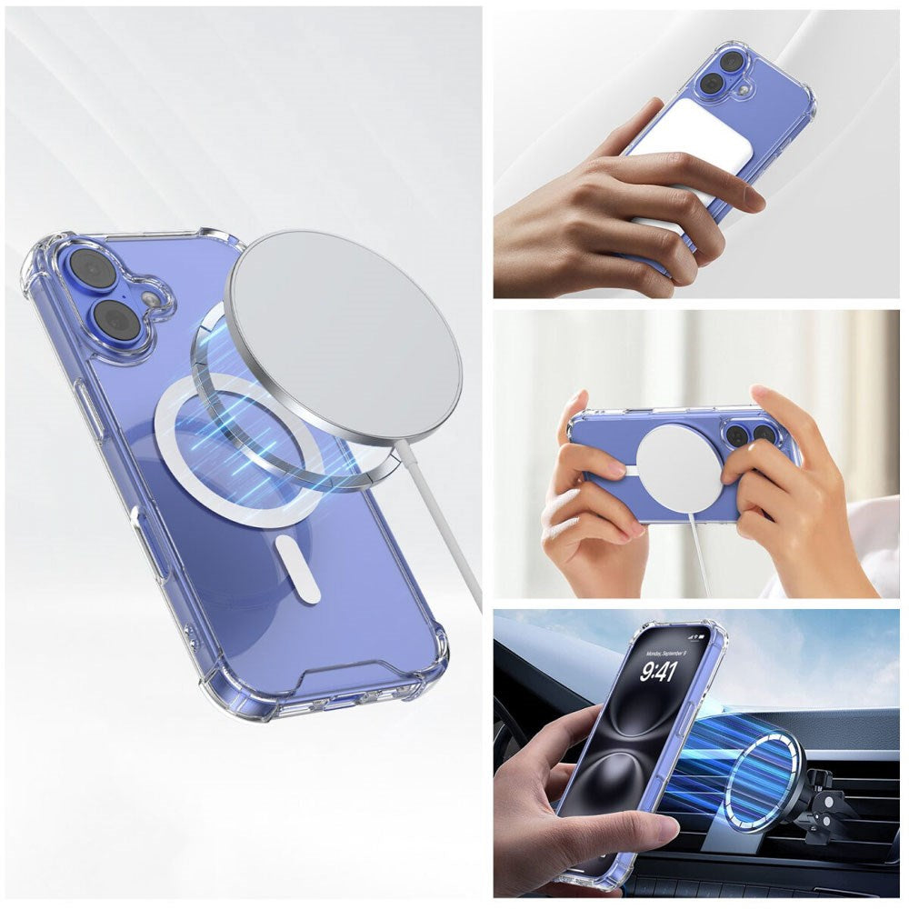 4Smarts iPhone 17 IBIZA Hybrid Case - MagSafe Kompatibel - Gennemsigtig