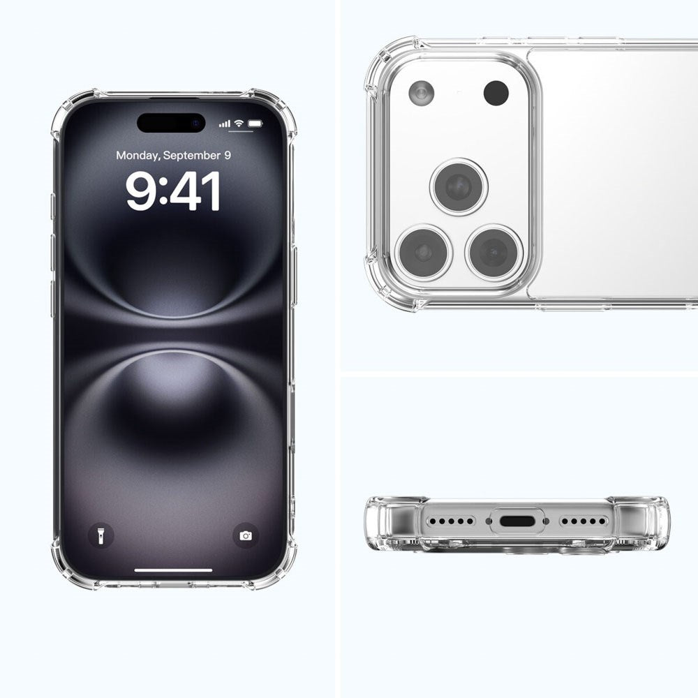 4Smarts iPhone 17 Pro Max IBIZA Hybrid Case - MagSafe Kompatibel - Gennemsigtig