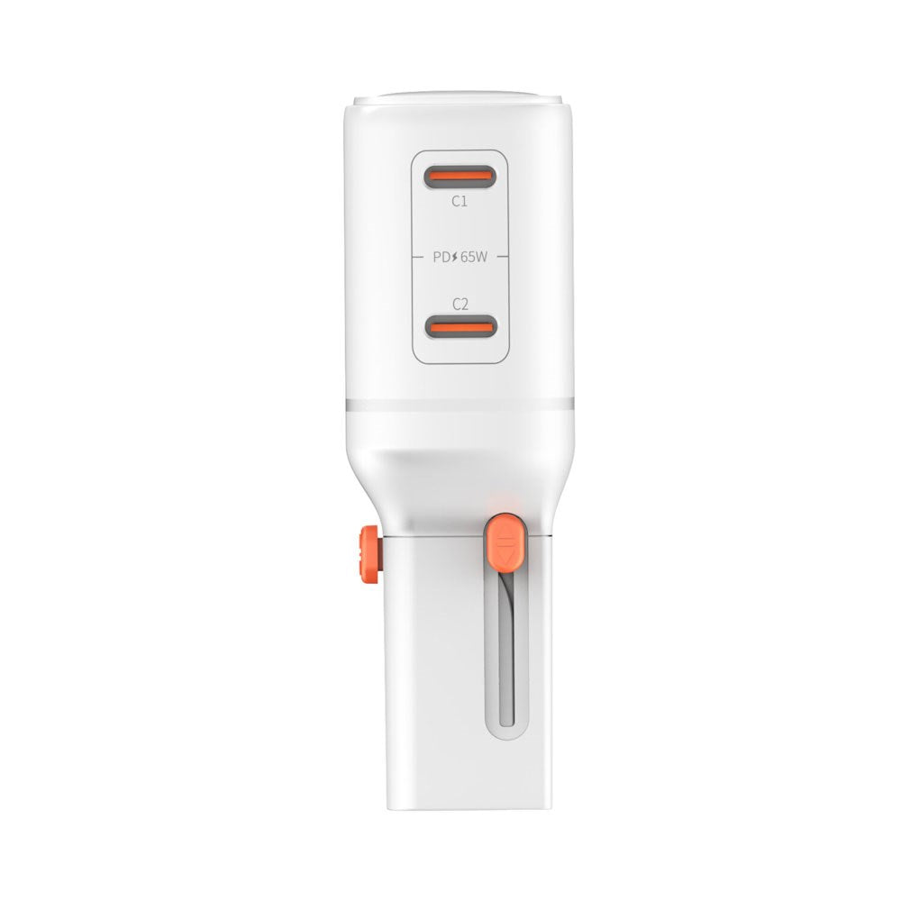 4smarts 65W Rejseadapter til EU/UK/US/AUS m. 2 x USB-C 1 x USB-A Adapter - Hvid