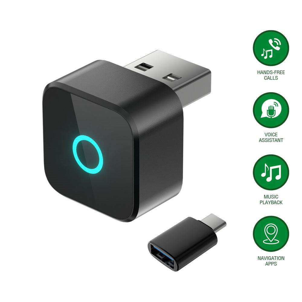 4smarts Trådløs Adapter - Apple CarPlay & Android Auto - Sort