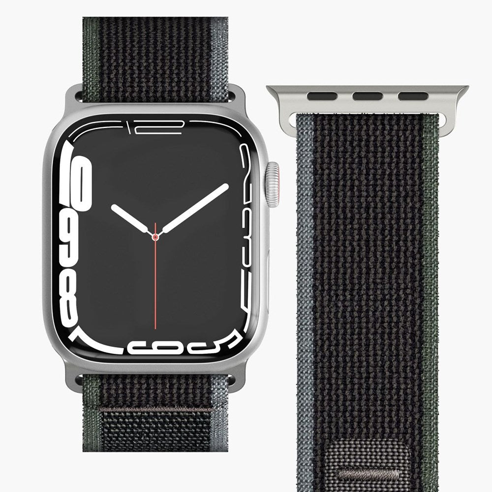 Vonmählen Apple Watch (38/40/SE/41/42 mm) Trekking Loop Nylon Watch Strap - Svart / Blå
