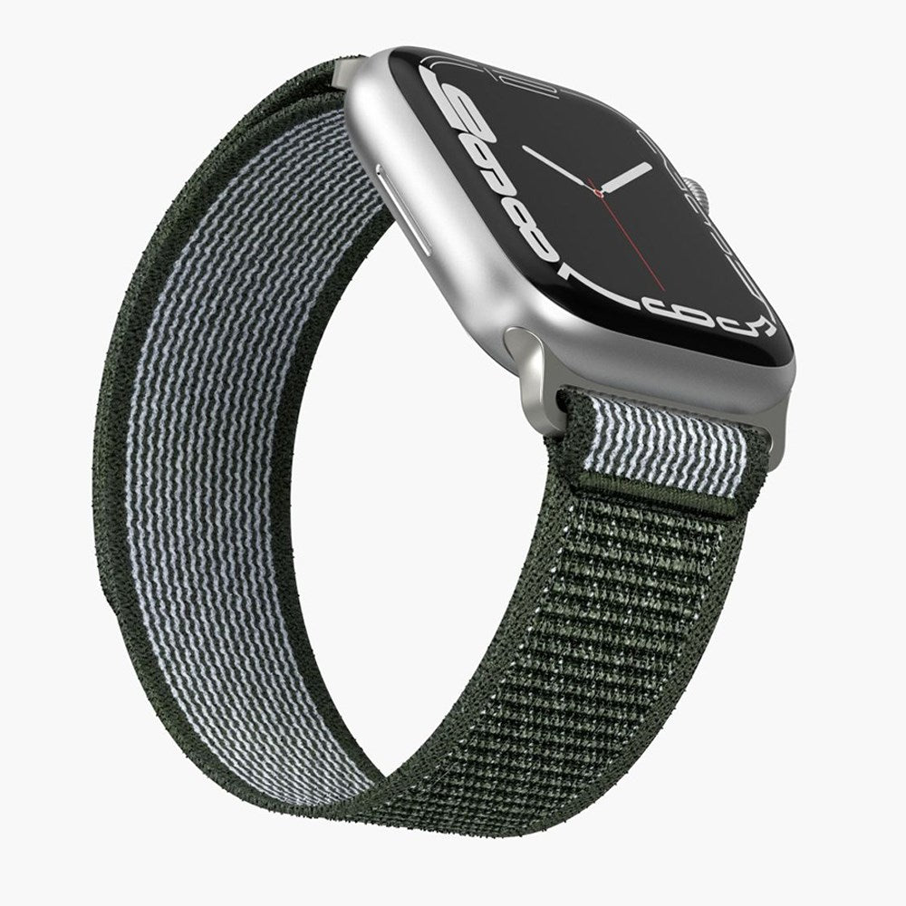 Vonmählen Apple Watch (38/40/SE/41/42 mm) Trekking Loop Nylon Watch-rem - Hvit / Grønn