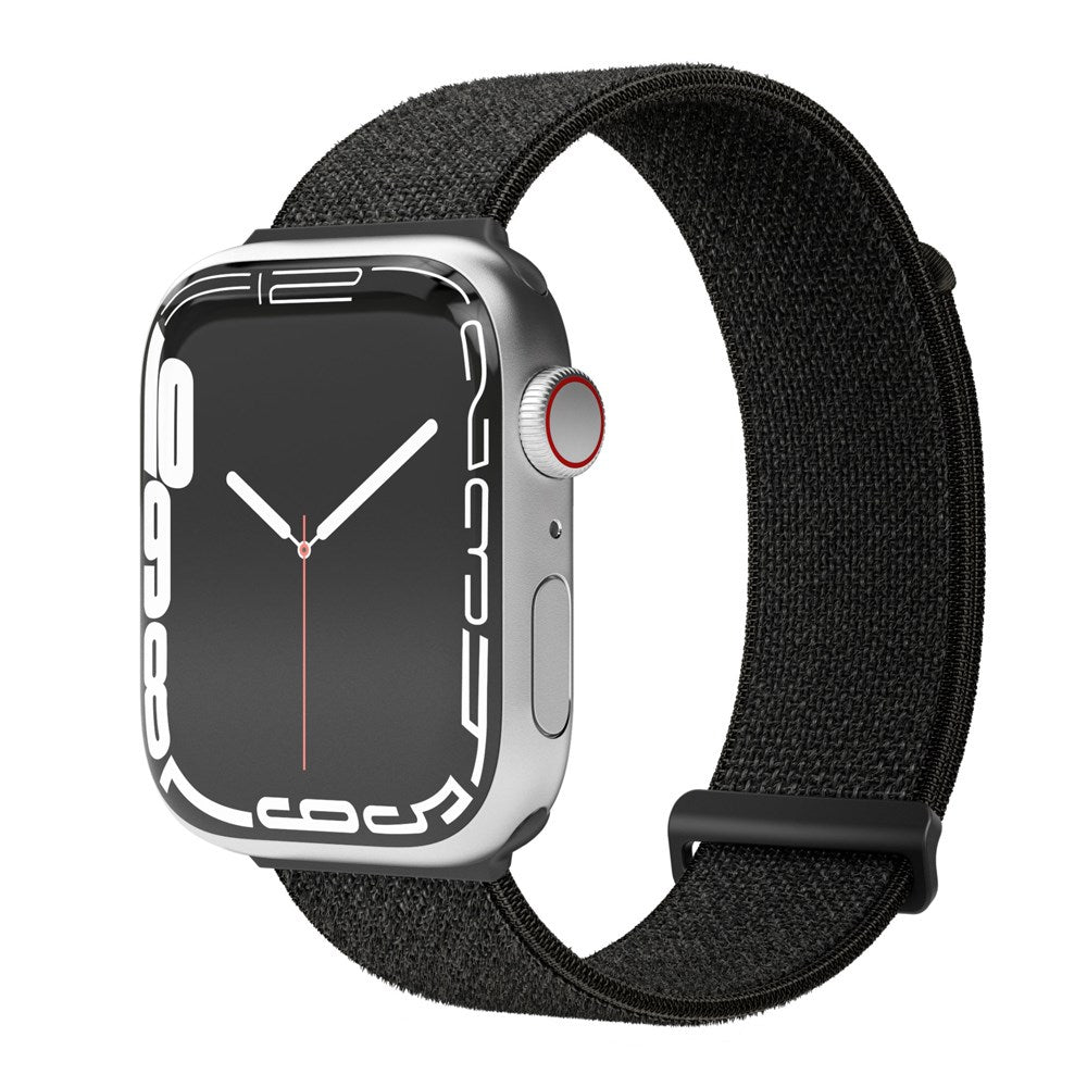 Apple Watch (42/44/45/46/SE/49 mm) Vonmählen Fitness Loop 2 Nylon klokkerem - svart