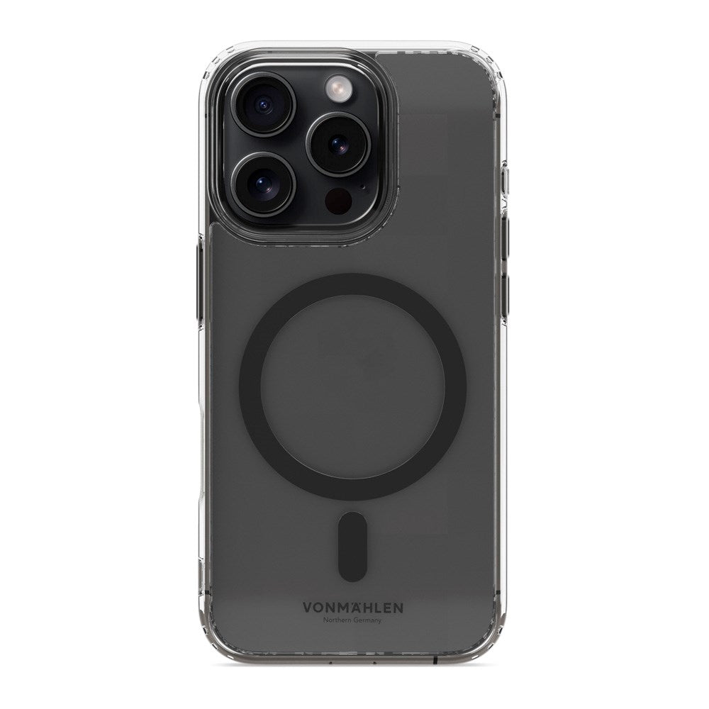 Vonmählen iPhone 16 Pro Transparent Bakdeksel - MagSafe-kompatibel - Svart
