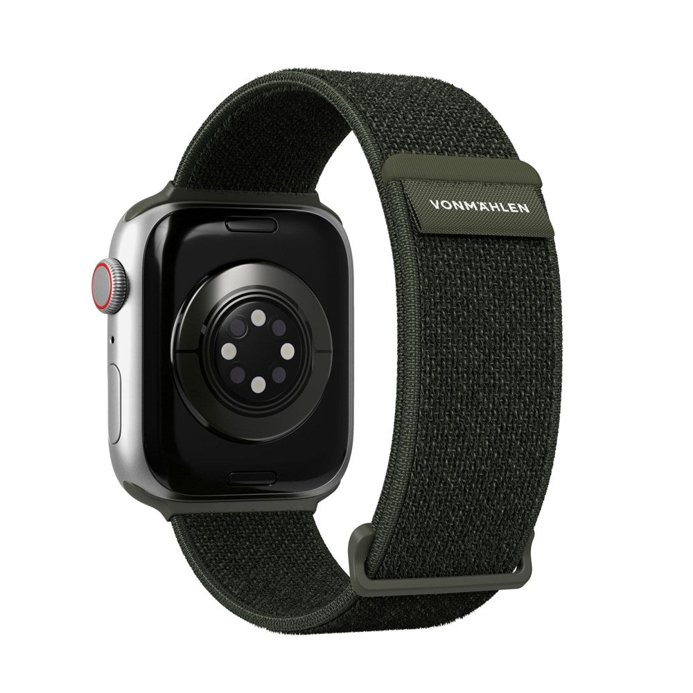 Apple Watch (38/40/SE/41/42 mm) Vonmählen Fitness Loop 2 Nylon klokkerem - Grønn
