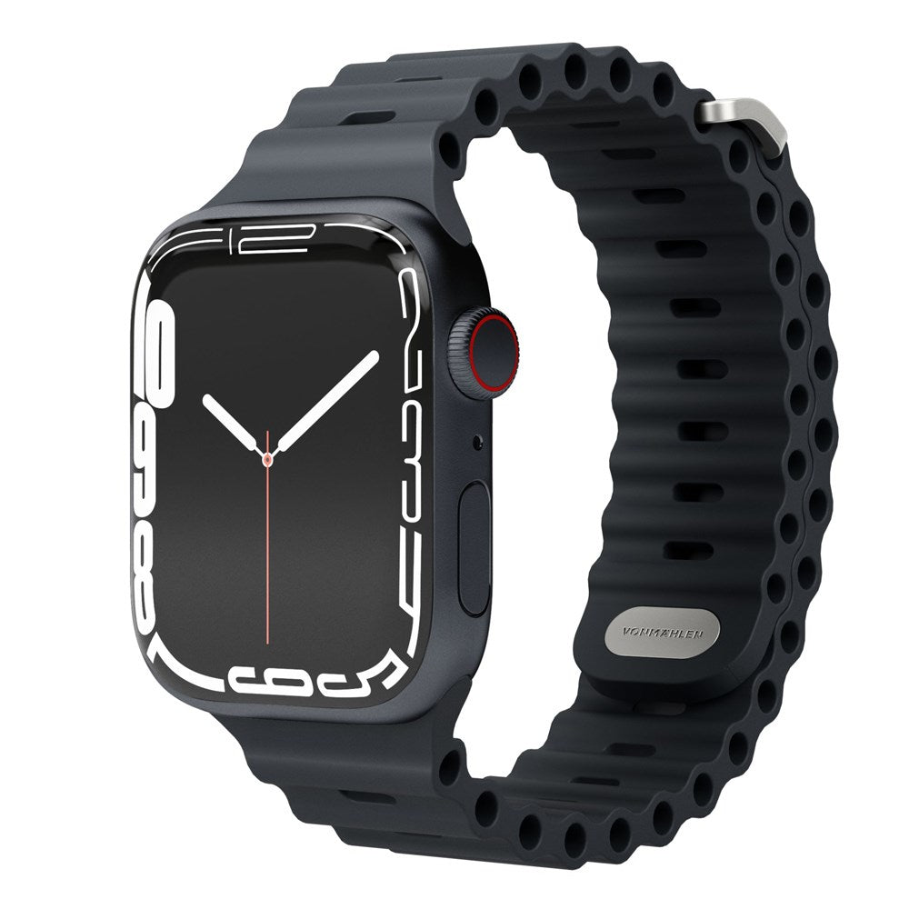 Vonmählen Apple Watch (42/44/SE/45/46/49 mm) Wave Band 2 resirkulert silikonstropp - blå
