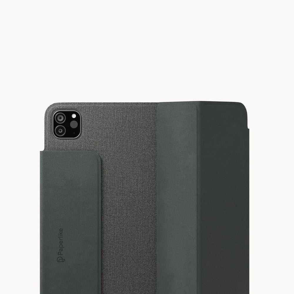 iPad Pro 12.9" (2022 / 2021 / 2020 / 2018) Paperlike+ Folio Bundle m. Cover, Skærmbeskyttelse & Stylus Pen Greb - Sort / Gennemsigtig