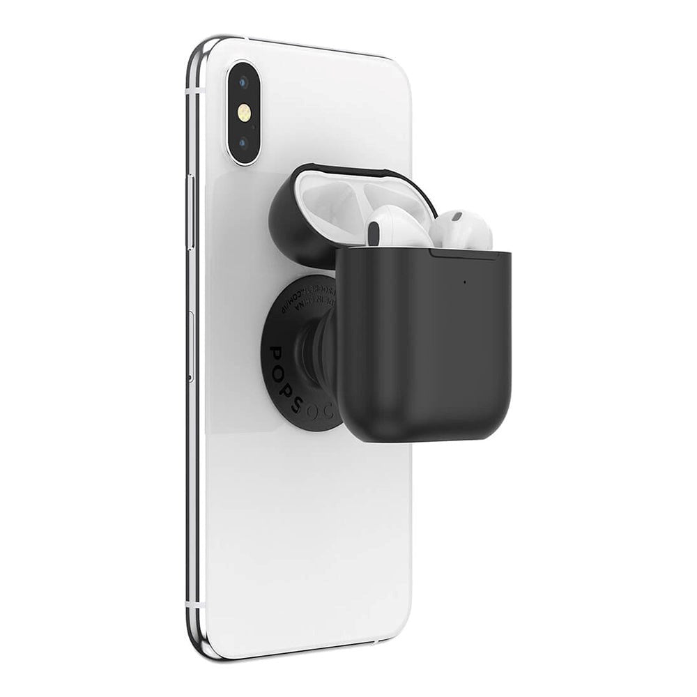 POPSOCKETS AirPods Holder Black Aftageligt Greb med Case - Lilla