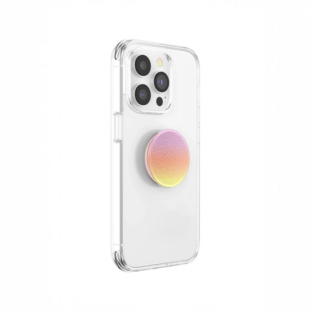 POPSOCKETS PopGrip Aftageligt Greb m. Standerfunktion - Glitter Aura Sunrise