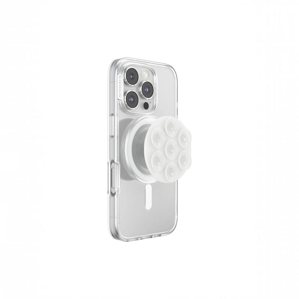 POPSOCKETS Suck-Up Grip Popsocket - MagSafe Kompatibel - Gennemsigtig