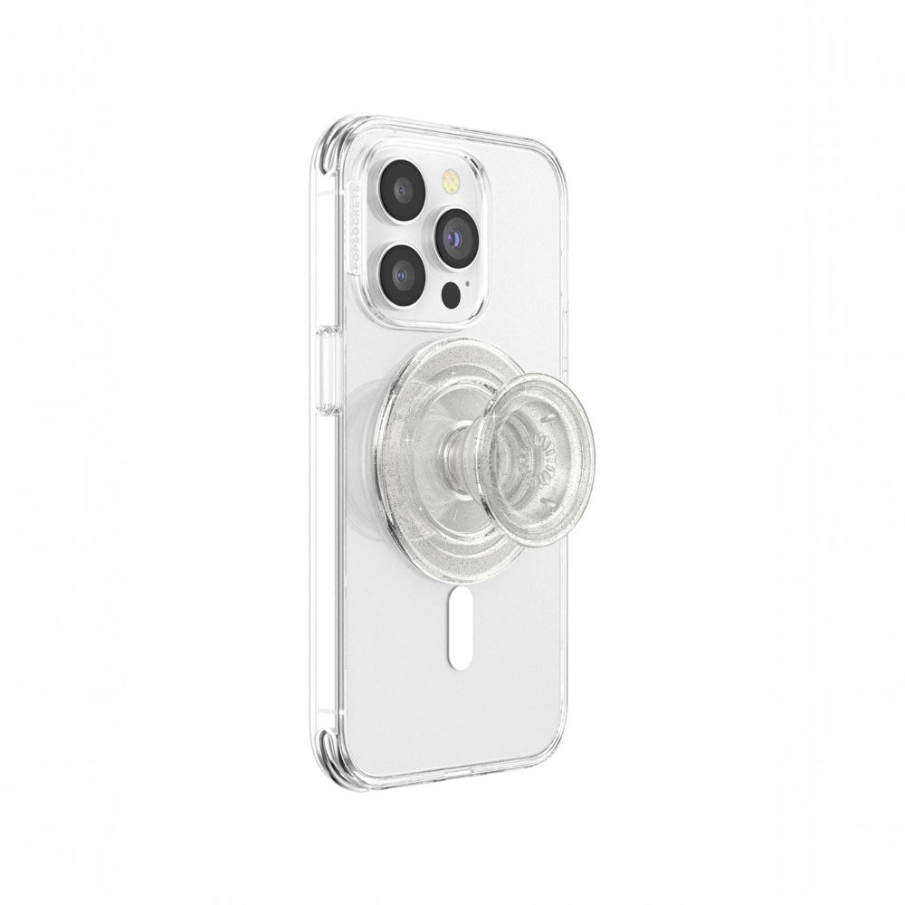 POPSOCKETS PopGrip MagSafe - Stander & Greb - Clear Glitter