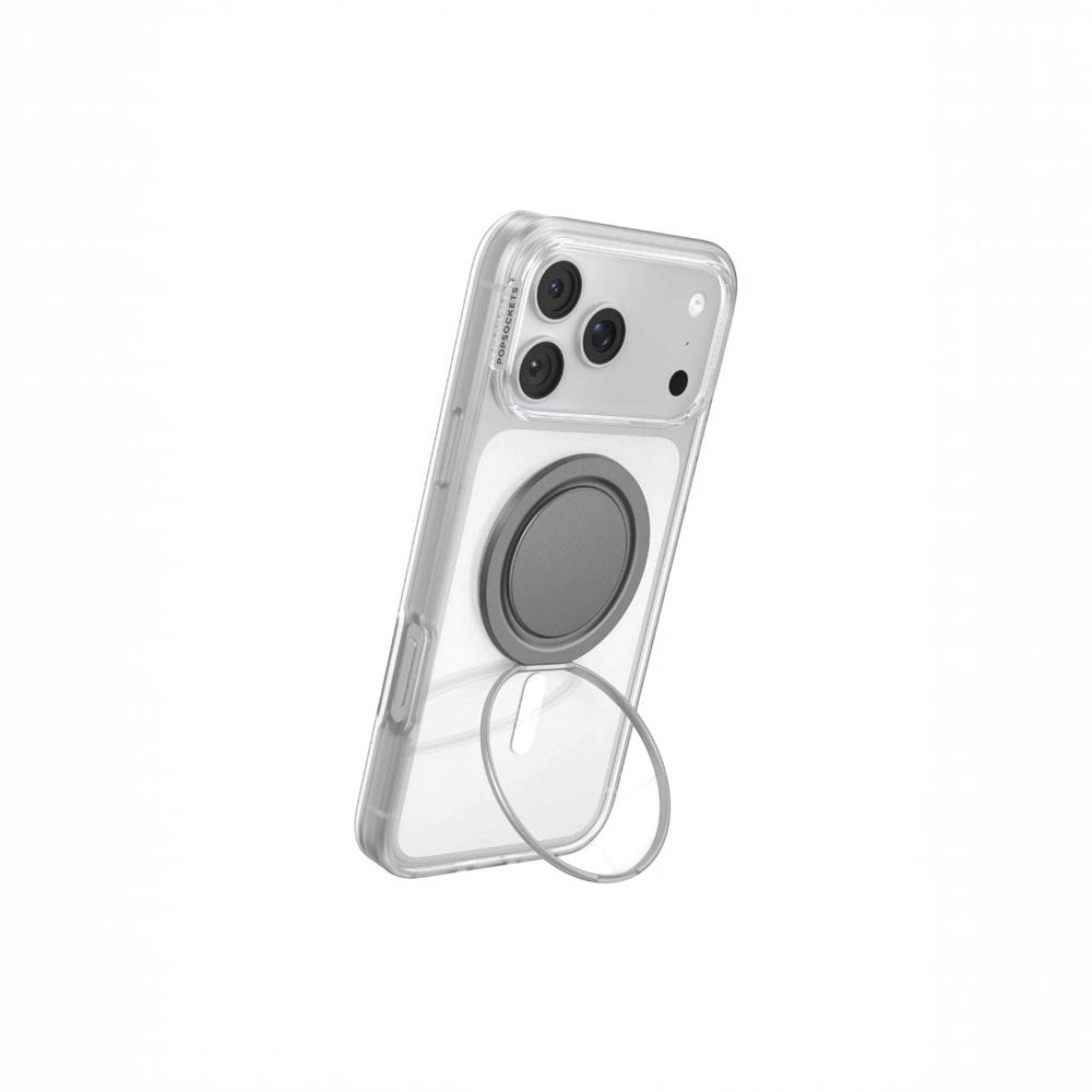POPSOCKETS Low-Pro MagSafe med Standerfunktion - Gunmetal