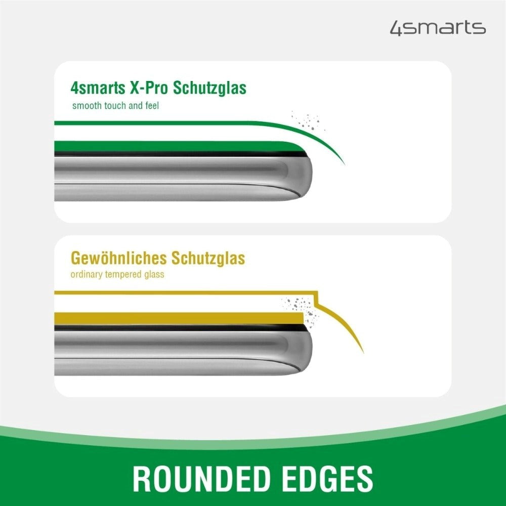 iPhone SE (2022 / 2020) / 8 4smarts Second Glass X-Pro 360° Beskyttelsessæt Premium - MagSafe Kompitabel - Case + Hærdet Glas)