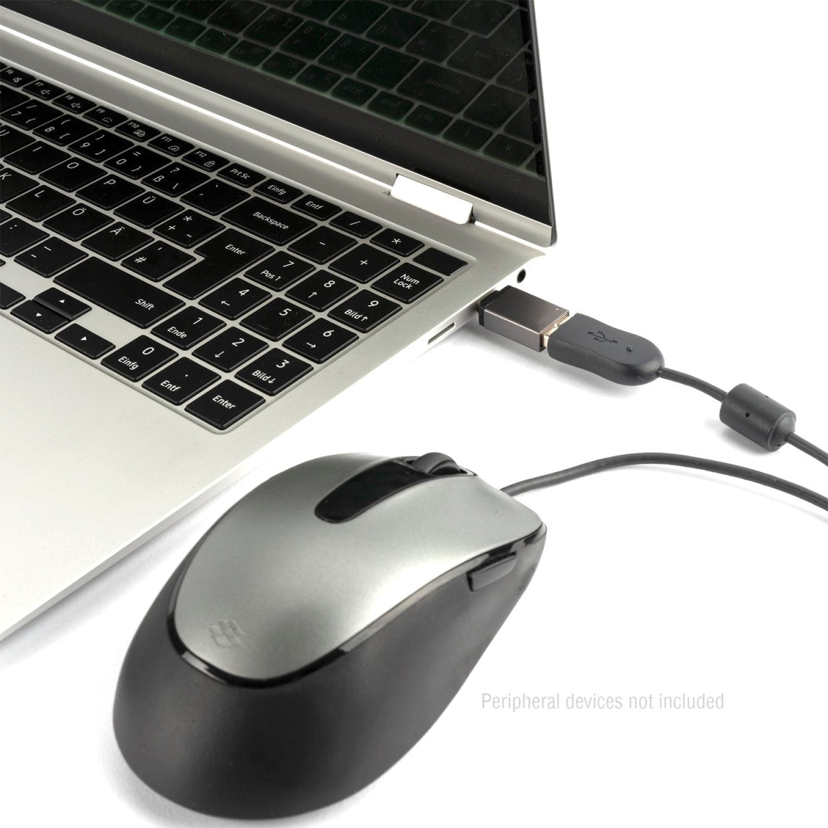 4smarts USB-C til USB-A-adapter - 2-pakning - Svart