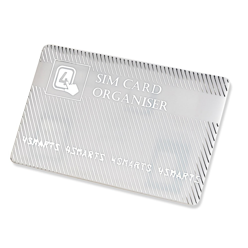 4smarts SIM Card Organizer - Sim-kortadapter (Micro Sim + Nano Sim) Hvit