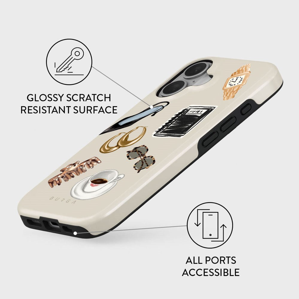 Burga iPhone 16 Tough Fashion Cover - Boss Babe